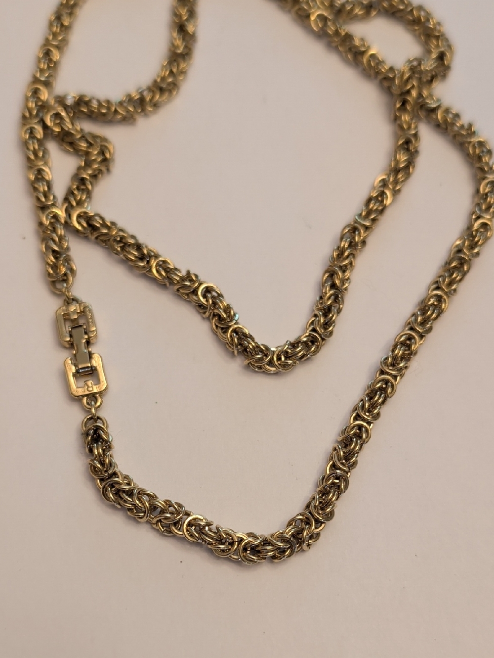 Givenchy Vintage Gold-Tone Braided Rope Necklace